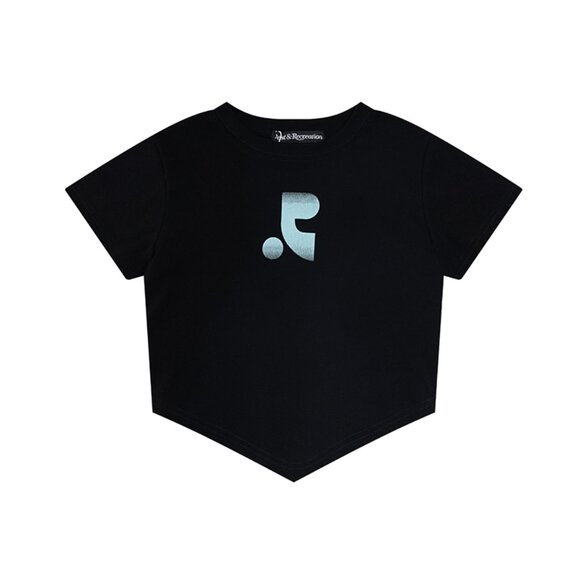 Black Irregular Short-Sleeved T-Shirt Rest&Recreation - Picture 1 of 5
